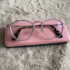 Kate Spade Jalyssa Eye Glasses 👓 in light lavender with original box, used
